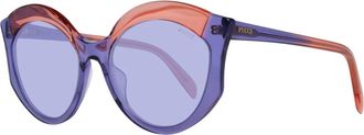 Pucci Elegante Paarse Vlinder Zonnebril - Dames - Zonnebrillen - Paars - ONE Size - Accessoires