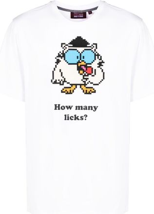 Mostly Heard Rarely Seen How Many Licks cotton T-shirt - men - Cotton - S - White