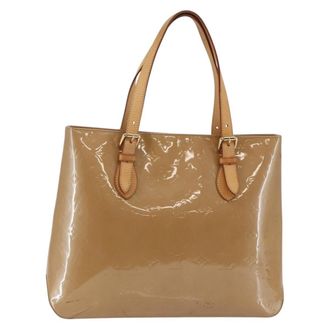 Louis Vuitton Brentwood Monogram Vernis Brown Patent_Leather Bag (Pre-Owned)