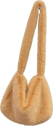 Generic Womens Plush Bags Woman Crossbody Bag Soft Plush Sling Shoulder Large Capacity Furry Student Bolsa Feminina(Color8)