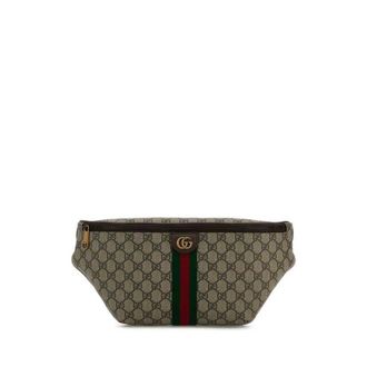 Gucci Printed Canvas Belt Bag Oldbenacvrvna T Polyurethane Polyamide Marsupi