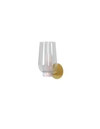 Mantra Mantra Aplique De Pared Nora De Cristal 1 Luz El Champ E27 - Blanco/madera, Negro/m&aacute;rmol, Oro/blanco