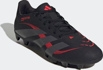 adidas Fussballschuh ADIDAS PERFORMANCE PREDATOR CLUB FG/MG, Damen, Gr. 42, schwarz (core schwarz, grau four, lucid rot), Synthetik, Schuhe Fussballschuh, f&uuml;