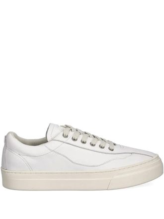 Stepney Workers Club lace-up panelled sneakers - White
