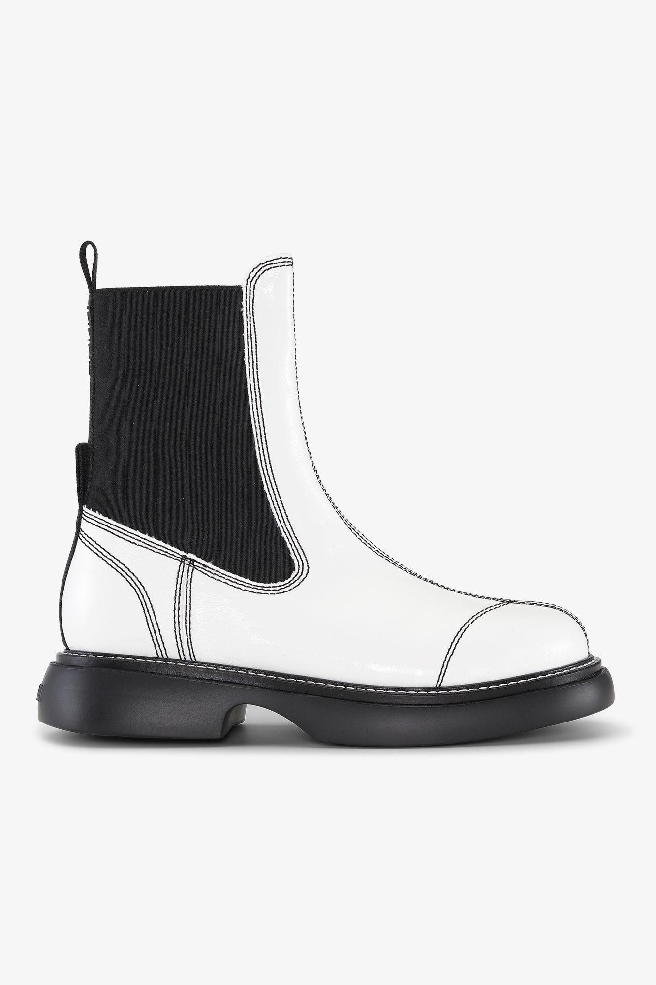 【GANNI】Black Low Cut Western Chelsea Boots Ganni Low Cut Western Chelsea Boots in Black | Lyst