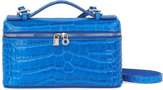 Tiffany & Fred Croc-Embossed Mini Leather Tote