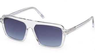 Tom Ford FT1176 VINCENT 26W Mens Sunglasses Clear Size 56