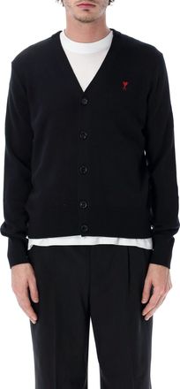 Ami Quota Ami De Coeur V-Neck Fine-Knit Cardigan