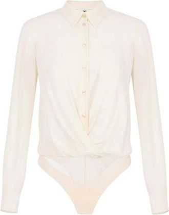 Elisabetta Franchi Mujer, Camisetas, Blanco, Talla: S
