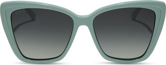 DIFF Eyewear Becky II 56mm Cat Eye Sunglasses in Grey Gradient at Nordstrom