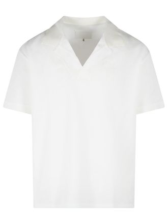 Maison Margiela White Cotton Polo Shirt