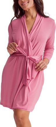 Fleur't Iconic Short Robe in Lipstick at Nordstrom, Size Large/x-Large