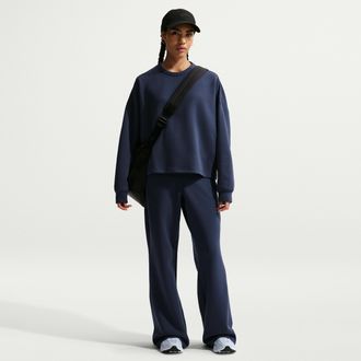 Nike Womens 24.7 ImpossiblySoft Dri-FIT High-Waisted Loose Flared Pants in Blue | HQ8607-410