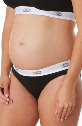 Cache Coeur Life Maternity Briefs in Black at Nordstrom, Size X-Large