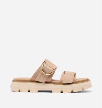 Sorel Womens Rein Cb Slide Sandal In Honest Beige/bleached Ceramic