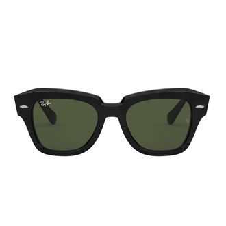Ray-Ban Sunglasses Rb2186 901/31 State Street Black/Green G 15 Unisex