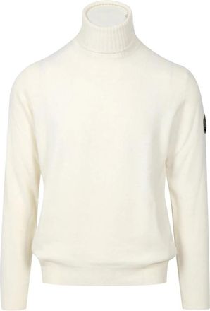 Roy Rogers Turtleneck in Gauge 12 Wol en Kasjmier - Heren - Coltruien - Beige - M - Wol - Truien & Vesten