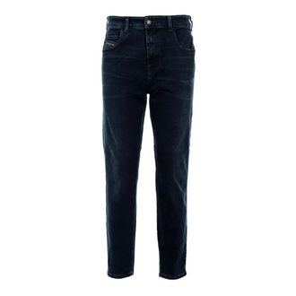Diesel Jeans, Heren, Blauw, W33, Denim, Hoge taille donkerblauwe denim jeans