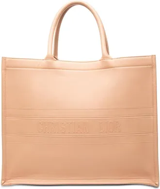 Dior Pre-owned Dior Large Embossed Calfskin Book Tote Ladies IAWXGANNPO1F69JW