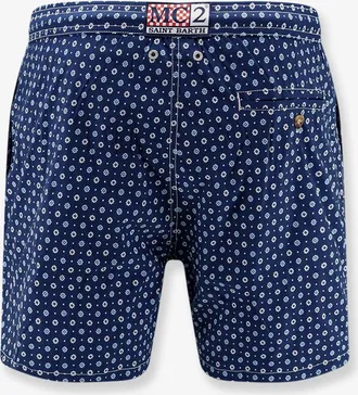 MC2 Saint Barth Mens Swim Shorts Blue Recycled Nylon