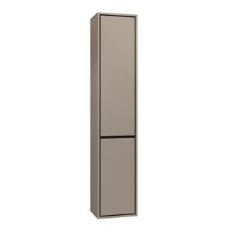 Petits Meubles Columna de pared 2 puertas paneles laminados topo
