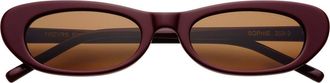 Freyrs Eyewear Sophie Cat Eye Sunglasses in Burgundy at Nordstrom