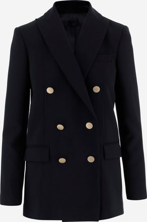 F.it Zweireihige Jacke aus Stretch-Nylon