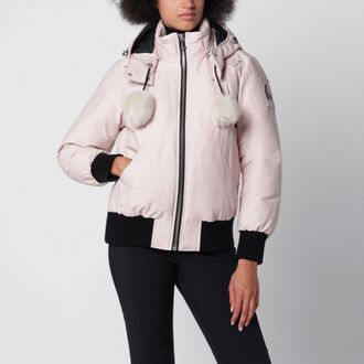 Moose Knuckles Pink Original Debbie bomber jacket in cotton and nylon