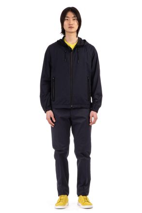 Ermenegildo Zegna Lightweight Wool-Silk Hooded Blouson