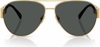 Versace VE2289100287 Aviator Gold Frame Sunglasses - Gold