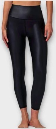 Spiritual Gangster Ada Wet Look Leggings In Blk