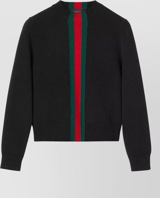 Gucci color block crew neck knitwear long sleeves
