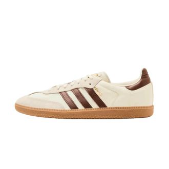 adidas Samba OG Cream White Preloved Brown - Heren - Skateschoenen - Beige - 42 EU - Leer - Fitness