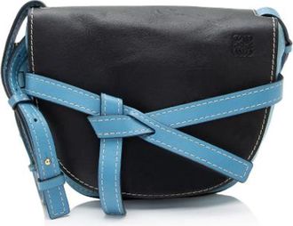 Loewe Pre-owned Cross Body Bags, female, Blue, Size: ONE SIZE Pre-owned Leather Crossbody Bag