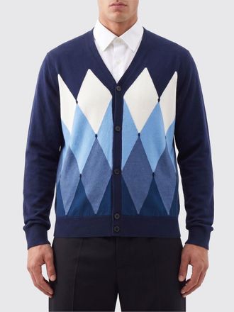 Ballantyne Cardigan in cotone e cashmere a rombi Ballantyne