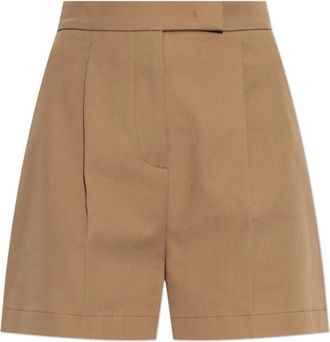 Max Mara Dames, Korte broeken, Bruin, Maat: M Katoen