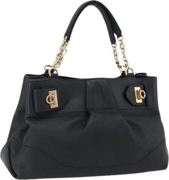 Ferragamo Pre-owned Shoulder Bags, female, Black, Size: ONE SIZE Pre-owned
