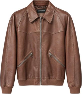 Dolce & Gabbana Jassen - Heren - Jassen - Bruin - Maat: 2XL Leer