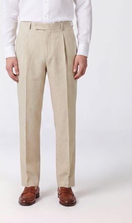 Pantaloni Torino Pantaloni sartoriali slim fit in lana vergine e cotone con chiusura decentrata