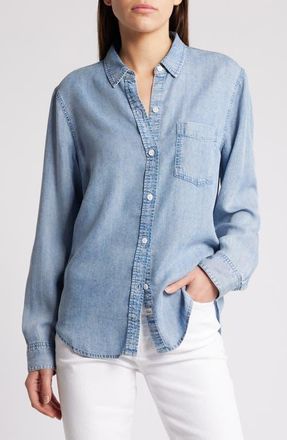 Rails Ingrid Chambray Shirt in Med Vintage Cloud Wash at Nordstrom, Size Xx-Small