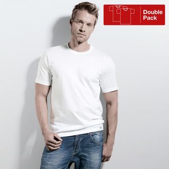 Isa Rundhalsshirt ISA BODYWEAR 315133 Shirt kurzarm, Herren, Gr. XXL, weiss (0100 wei&szlig;), Jersey, Obermaterial: 100% Baumwolle, unifarben, Rundhals, Shirts
