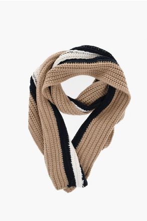 Dsquared2 Striped Alpaca-Blend Scarf size One Size