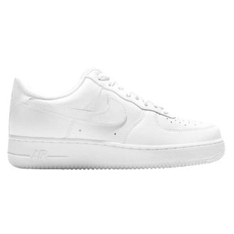Nike Air Force 1 07 Leather Womens Lace Up Trainers - White - Size:UK 7.5