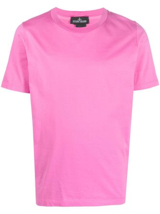 Stone Island T-shirt con stampa - Rosa