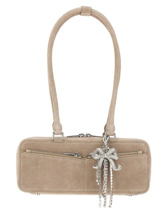 Self Portrait Baguette Shoulder Bag With Charming Embellishments