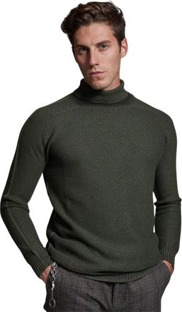 Dondup Stijlvolle Dolcevita Trui - Heren - Coltruien - Groen - M - Truien & Vesten