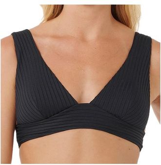 Rip Curl Premium Surf Deep V Bikini-Top f&uuml;r Damen | schwarz