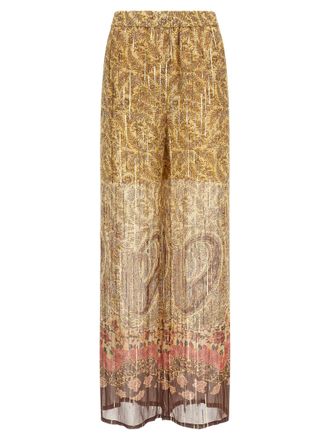 Valentino Garavani Multicolor Silk Casual Womens Pants