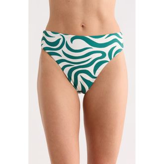 Billabong Maya High Rise Bikini Bottoms in Evergreen. at Nordstrom Rack, Size Xx-Large