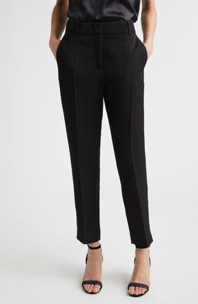 Eleventy Straight Leg Tuxedo Pants in Black at Nordstrom, Size 00 Us